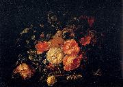 Rachel Ruysch Basket of Flowers oil on canvas